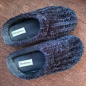 Dearfoams Black Women's Slippers